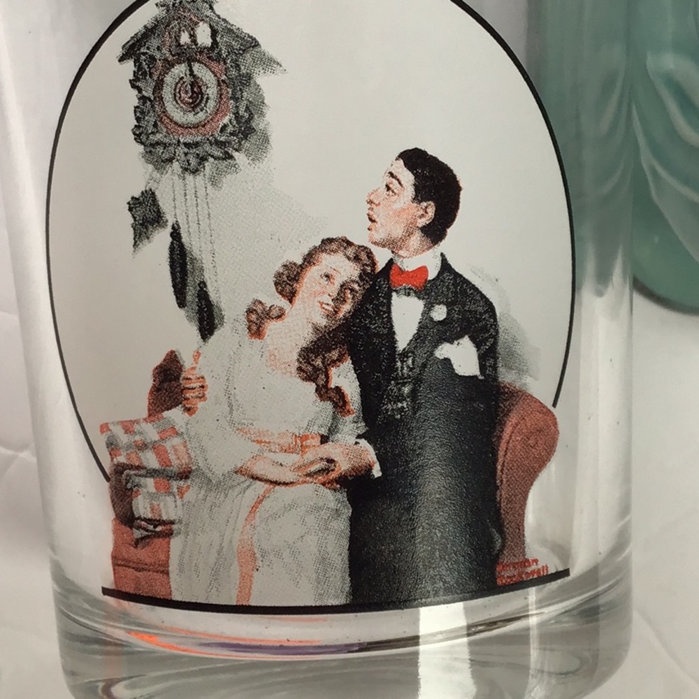 Saturday Evening Post Norman Rockwell‎ Glass Courting At Midnight March 22, 1919